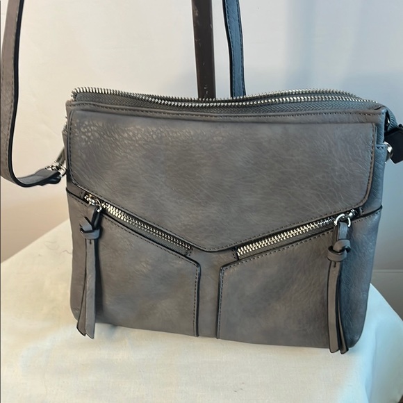 Handbags - Stylish Gray Crossbody Bag
